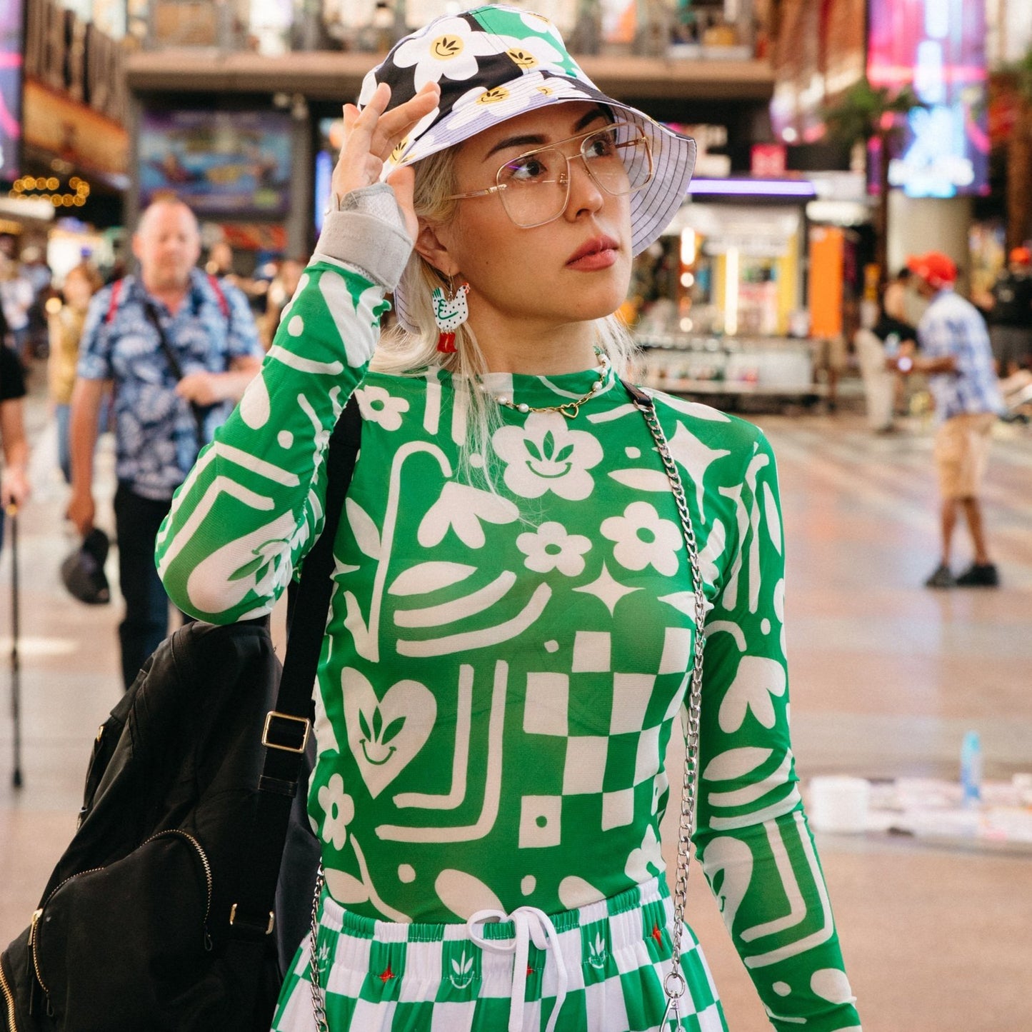 Green Third Eye Bloom Mesh Shirt (Pre-Order)