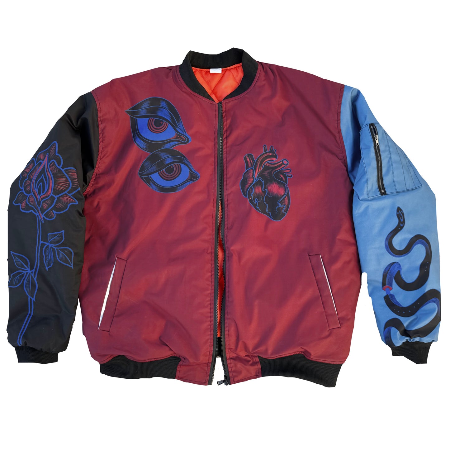 Dawn of New Beginning Print Men's Bomber Jacket