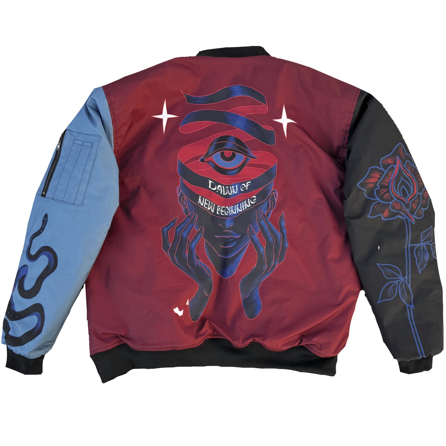 Dawn of New Beginning Print Men's Bomber Jacket