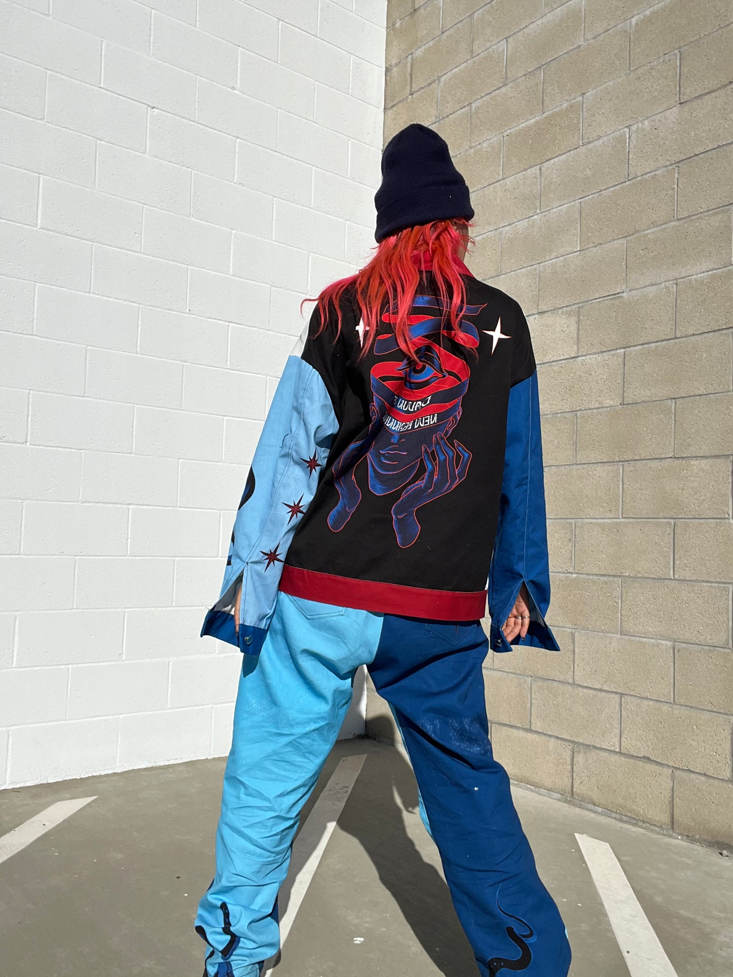 Blue Dawn Unisex Lapel Jacket