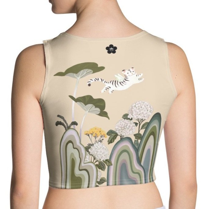 Hydrangea Crop Tank Top