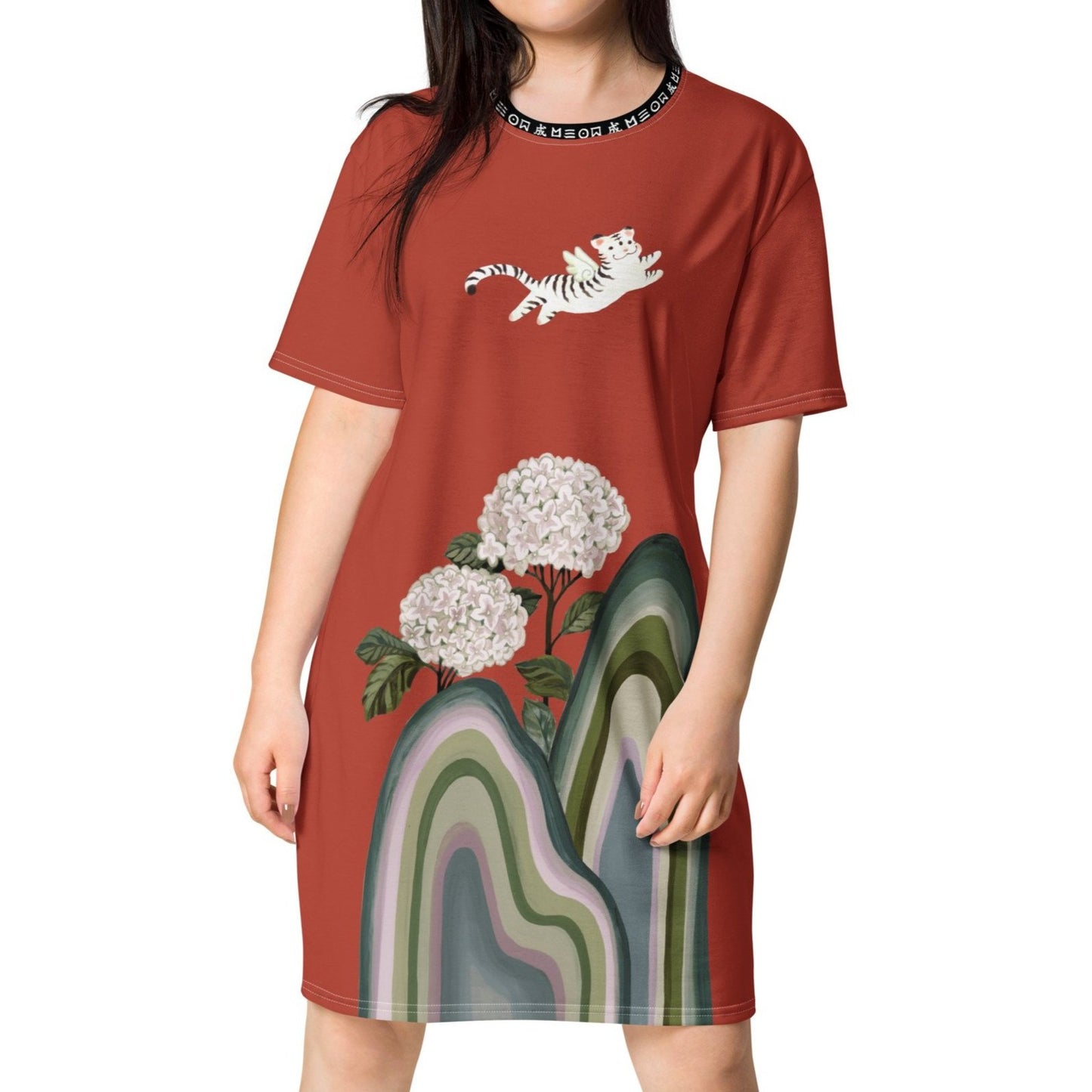 Hydrangea T-Shirt Dress