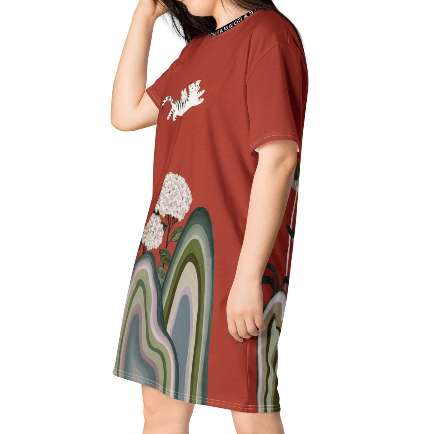 Hydrangea T-Shirt Dress