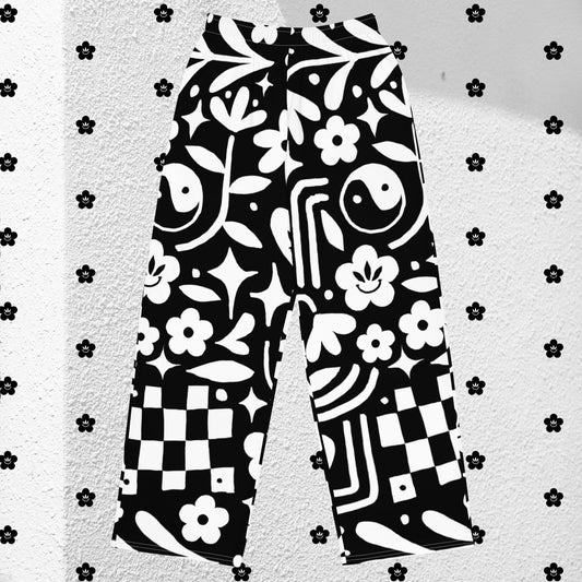 Third Eye Bloom Wide Leg Unisex Pants