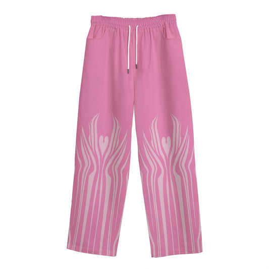 CyberPink Unisex Casual Pants Cotton