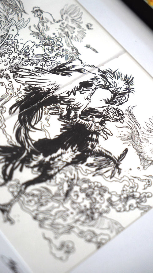 Cockfight - Print