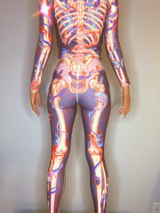 Flora Cadaver Yoga Pants