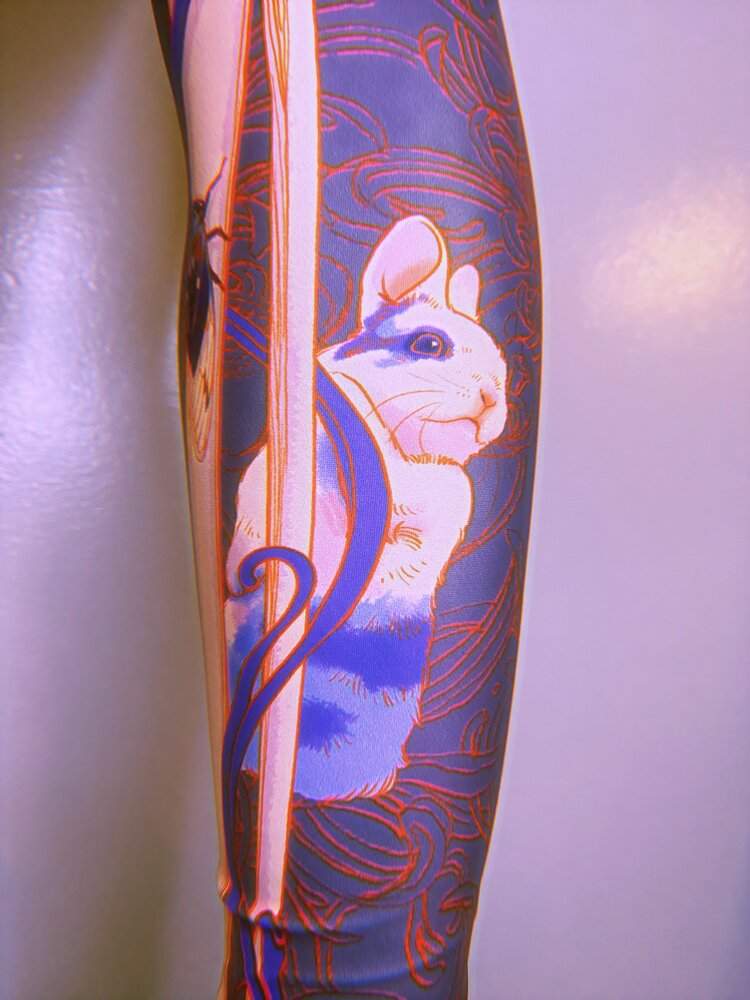 Flora Cadaver Yoga Pants