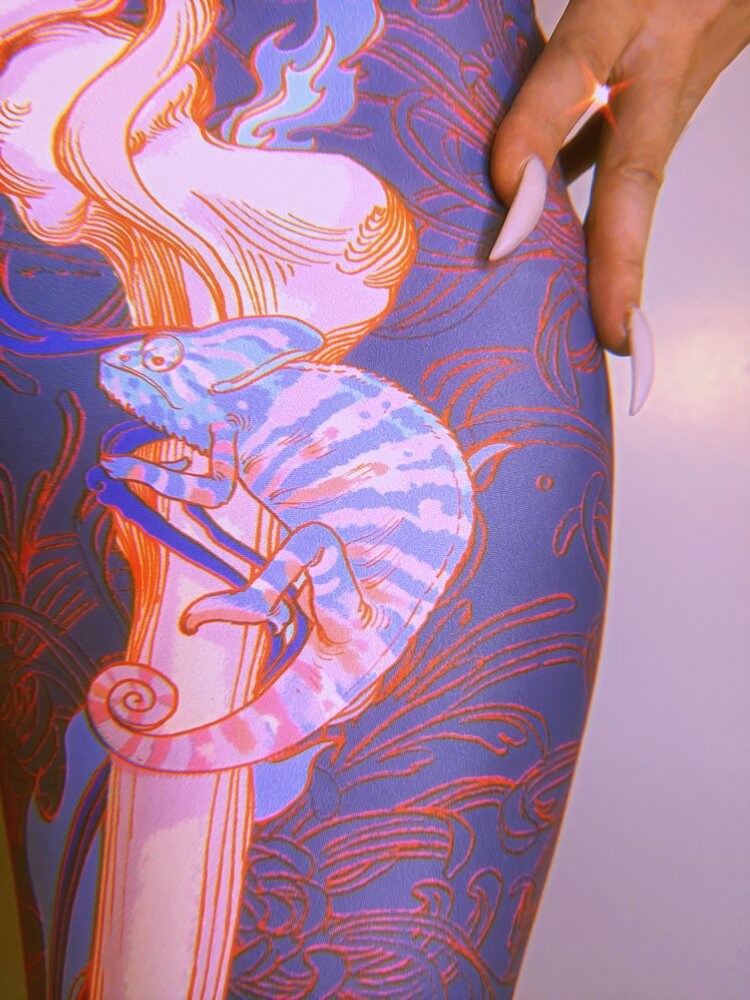 Flora Cadaver Yoga Pants