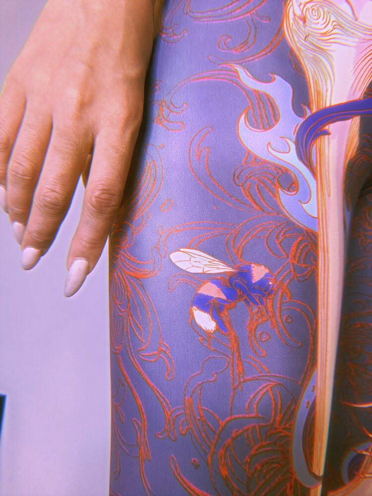 Flora Cadaver Yoga Pants