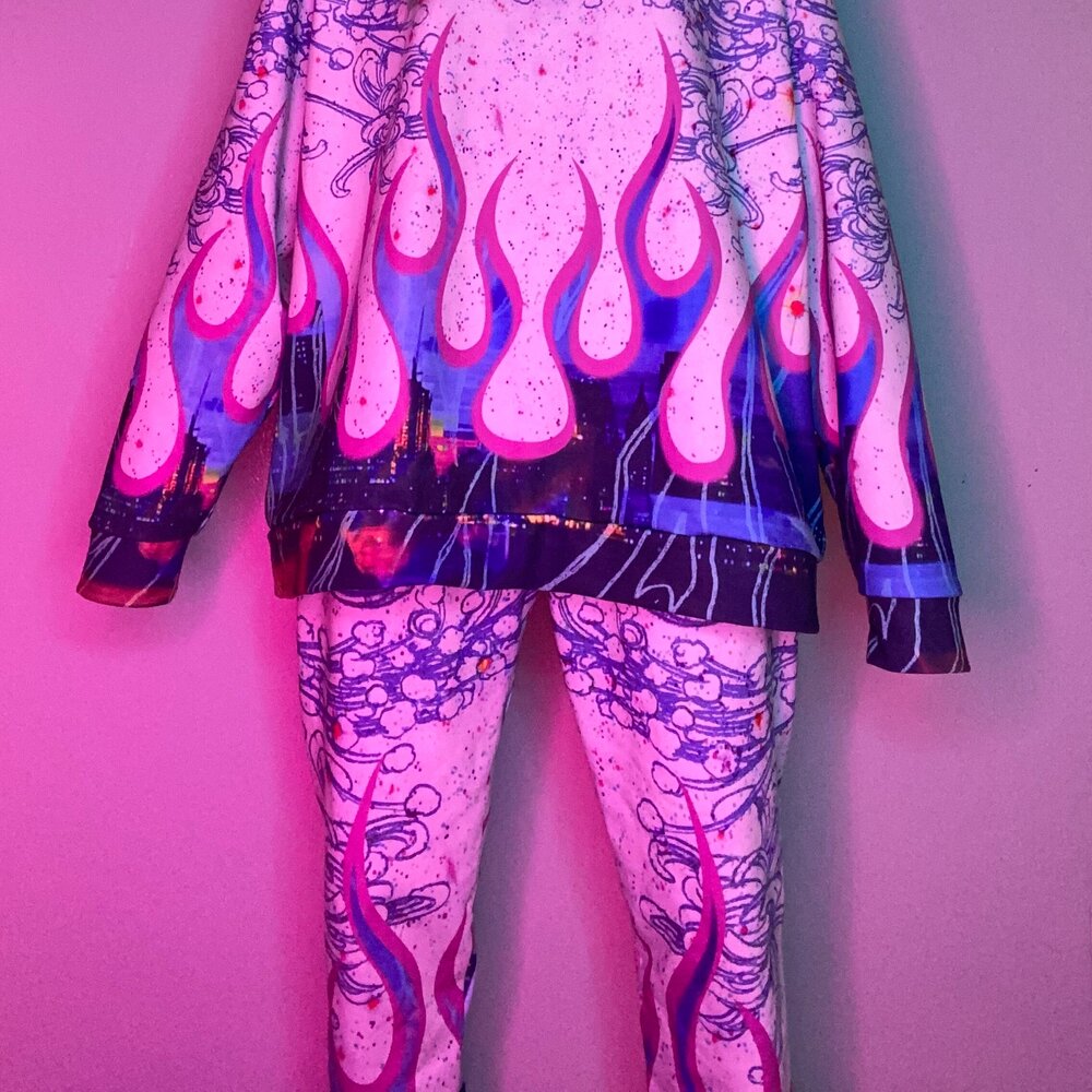Rococo Flame Unisex Jogger Pants