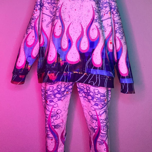 Rococo Flame Unisex Jogger Pants