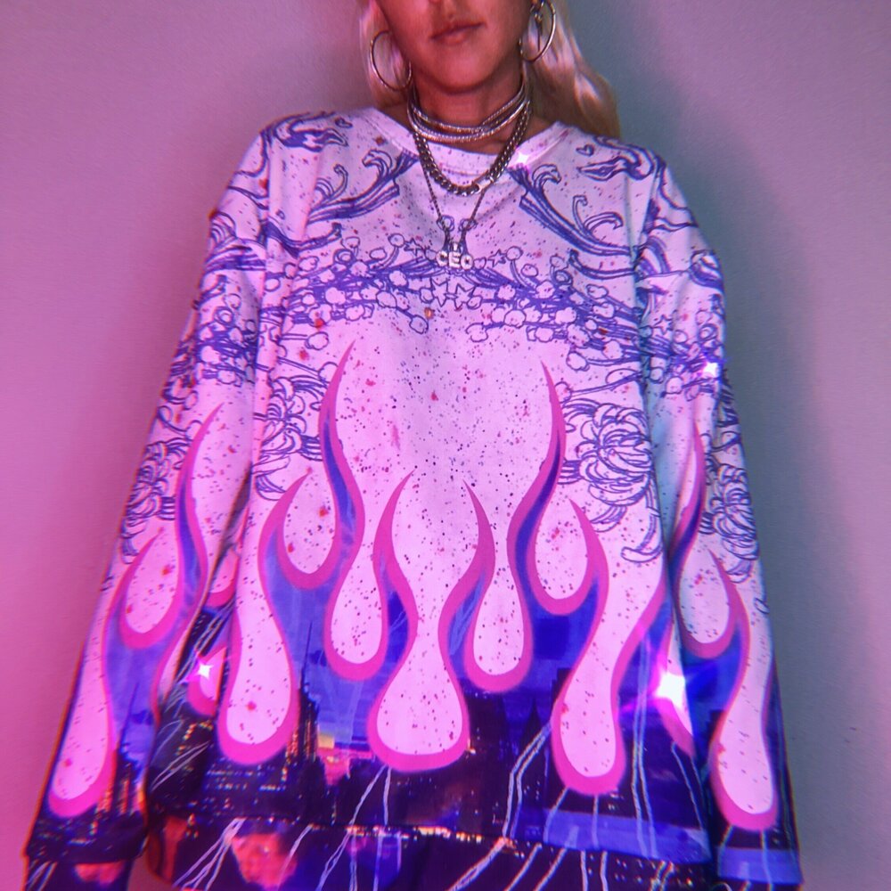 Rococo Flame Unisex Sweatshirt