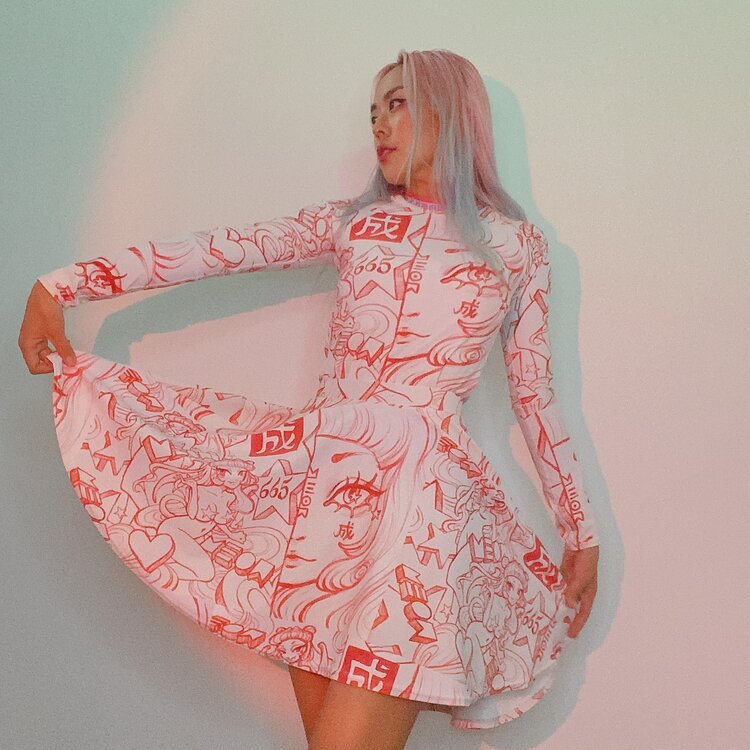 "Come True" Skater Skirt