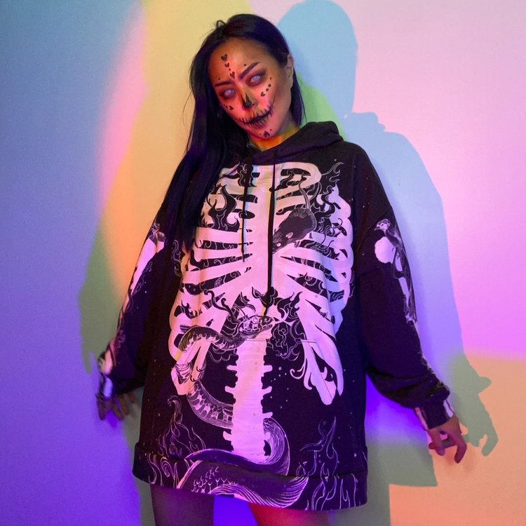 Cadaver White Unisex Hoodie