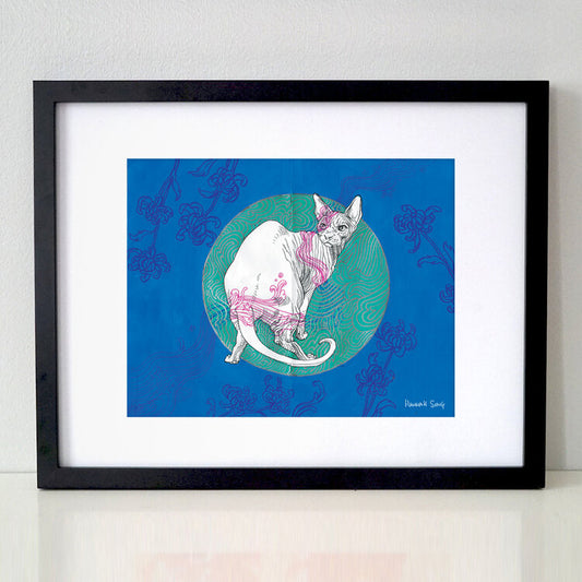 Ancient Kitty - Sketchbook Print