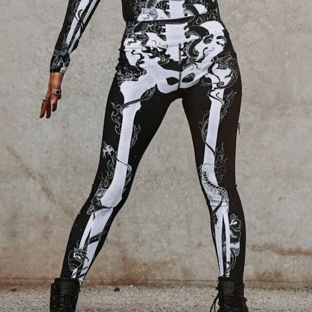 Cadaver White Yoga Pants