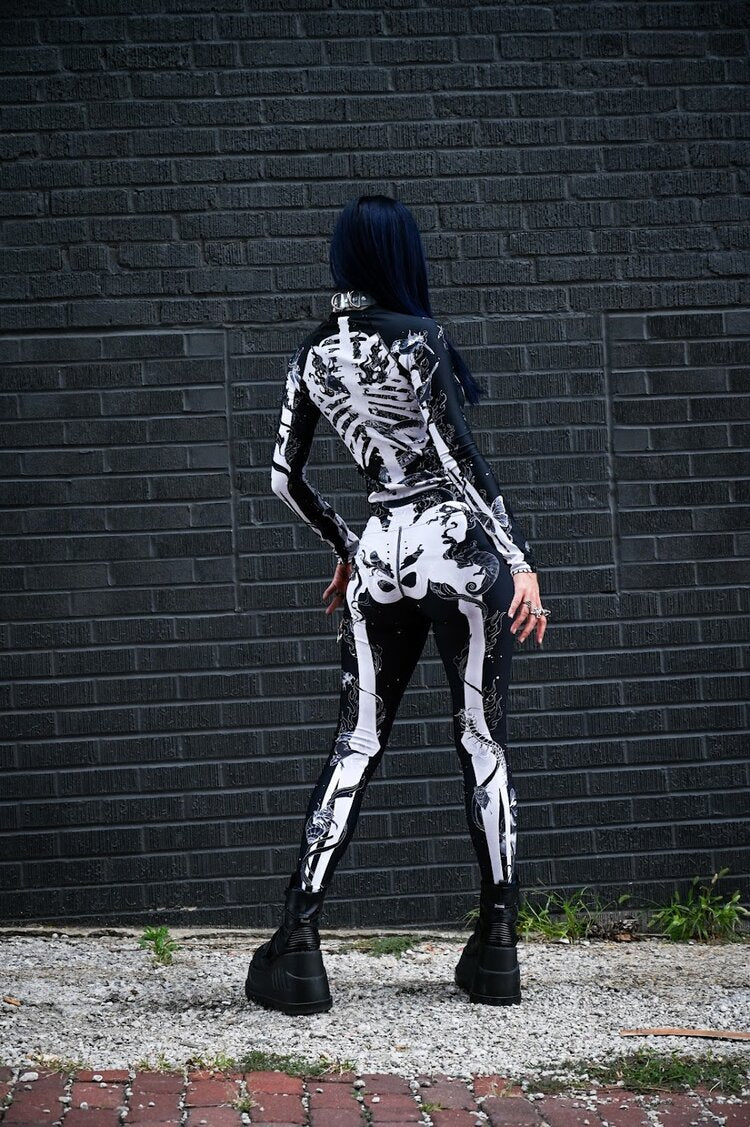 Cadaver Black Yoga Pants