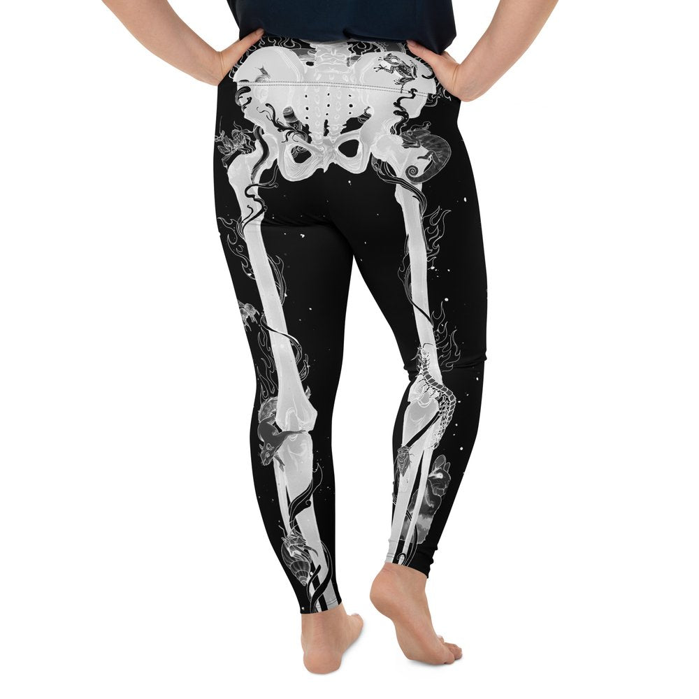 Cadaver Black Yoga Pants