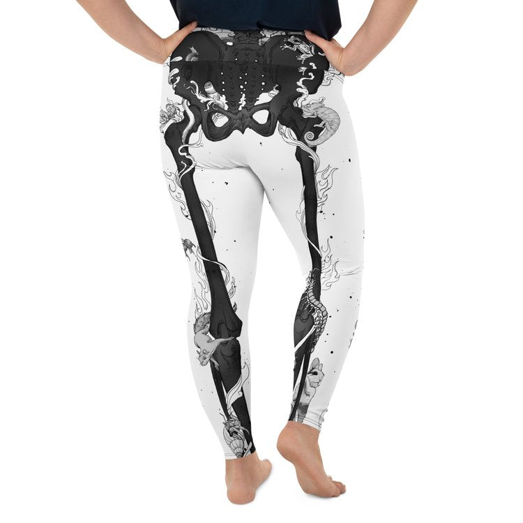 Cadaver White Yoga Pants