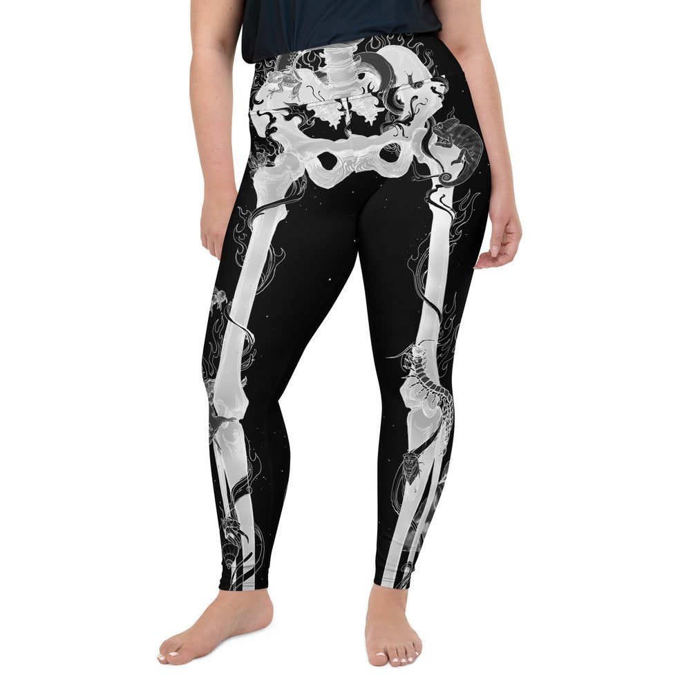 Cadaver Black Yoga Pants