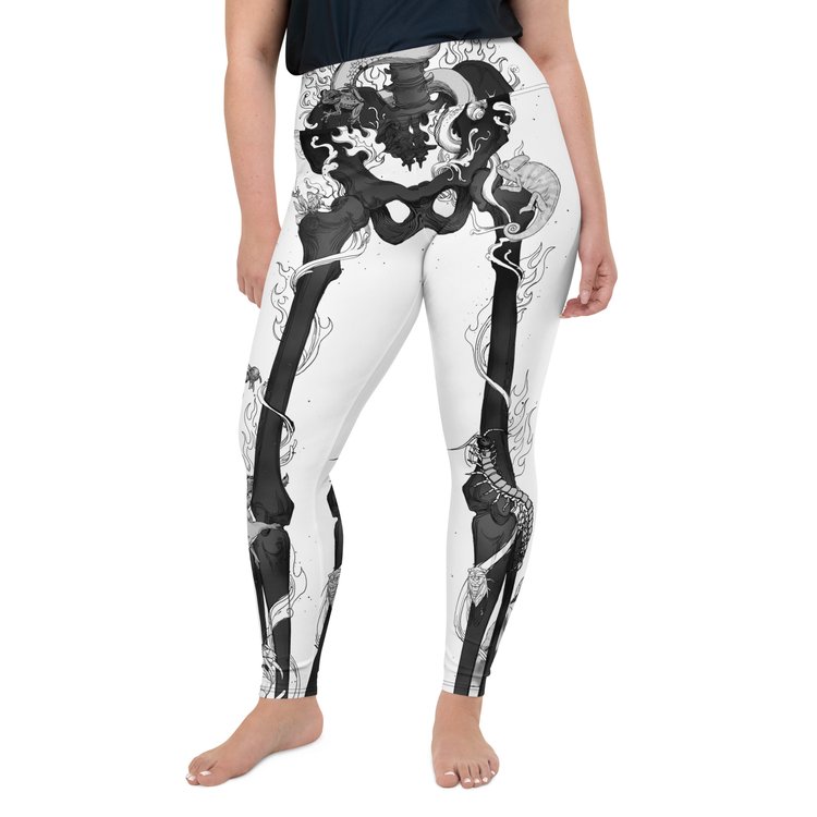 Cadaver White Yoga Pants