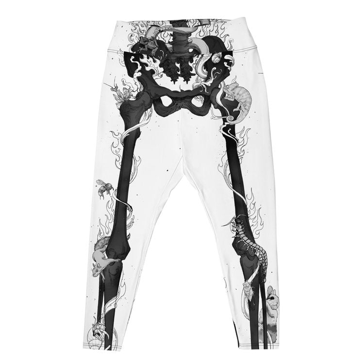 Cadaver White Yoga Pants