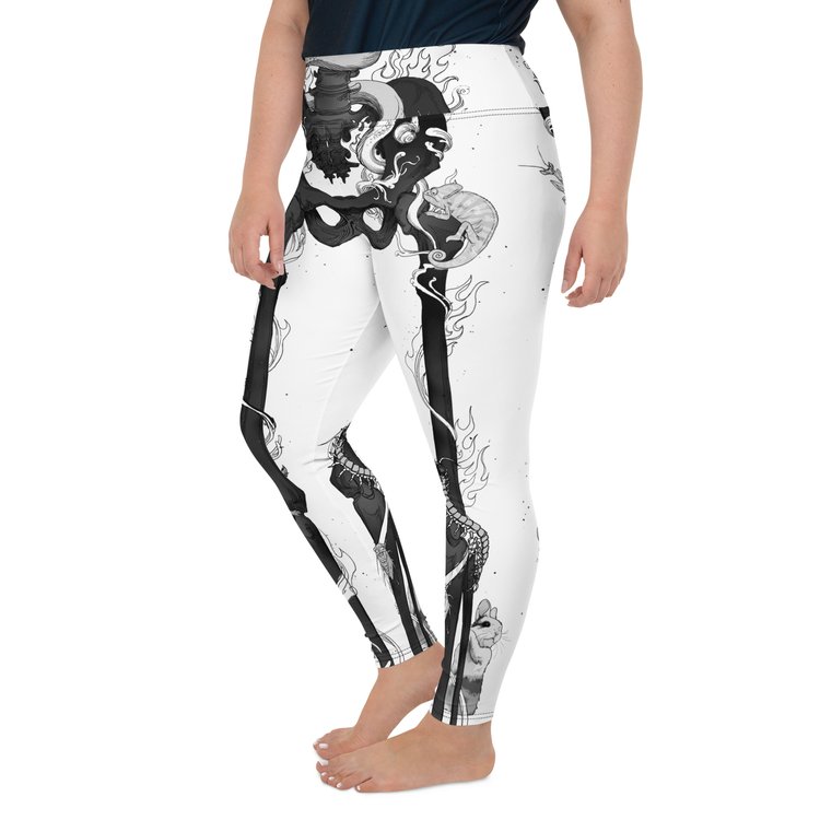 Cadaver White Yoga Pants