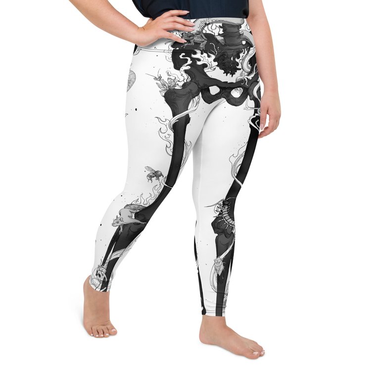 Cadaver White Yoga Pants