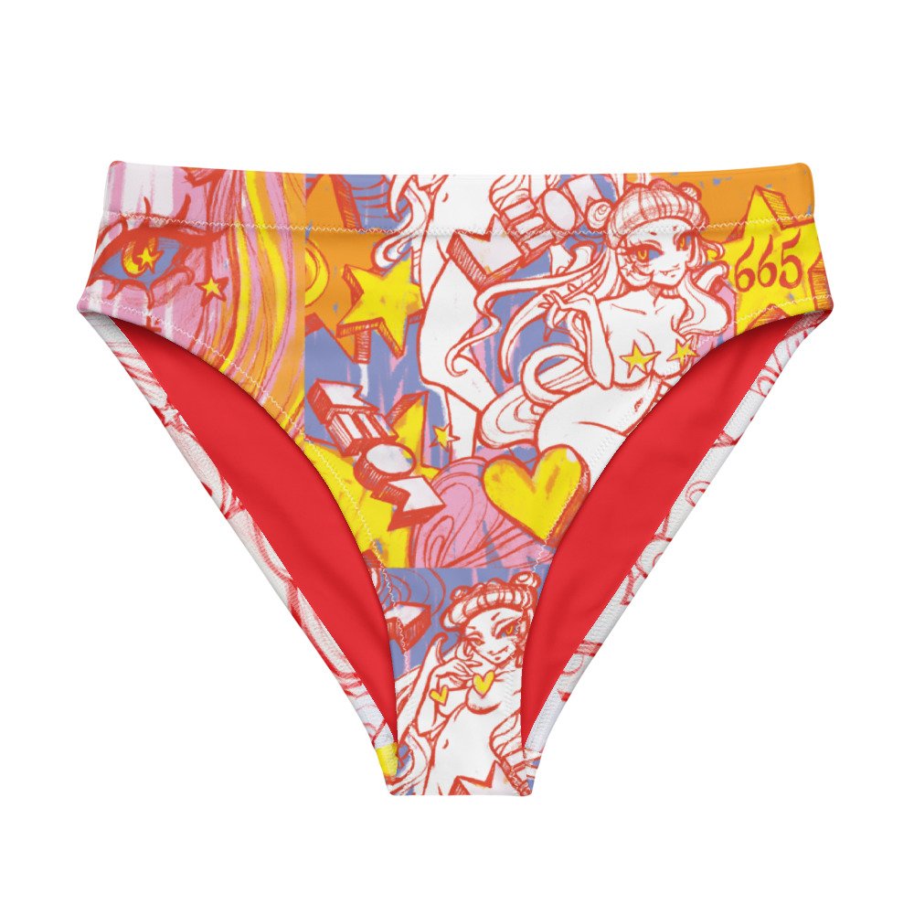 "Come True" Pink/Yellow Swimsuits