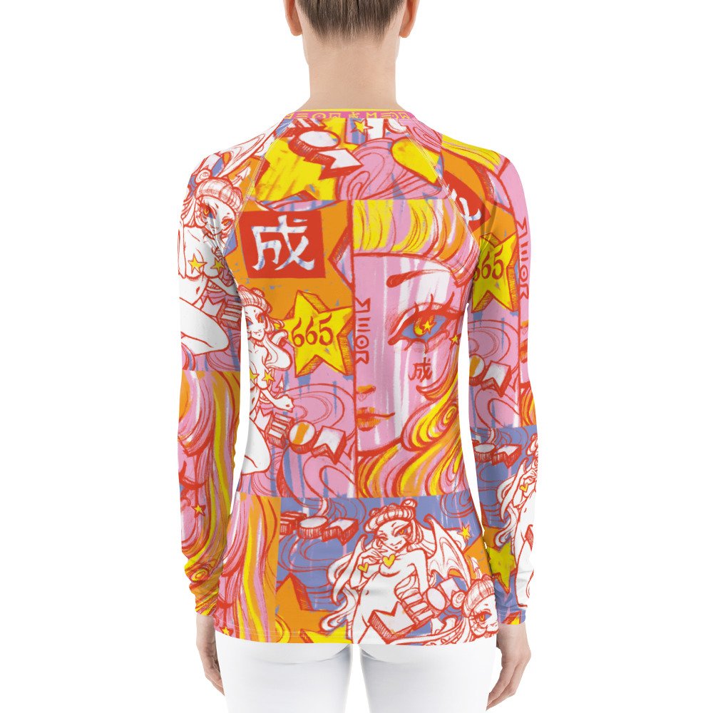 "Come True" Pink/Yellow Long Sleeve Shirt