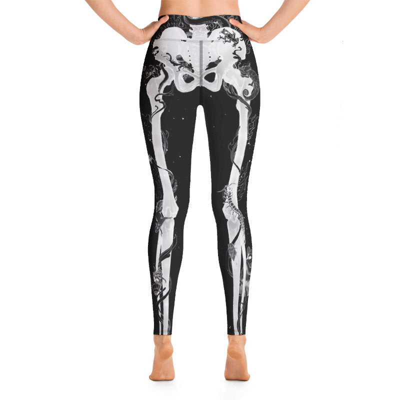 Cadaver Black Yoga Pants