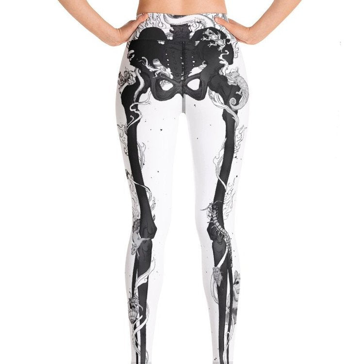 Cadaver White Yoga Pants