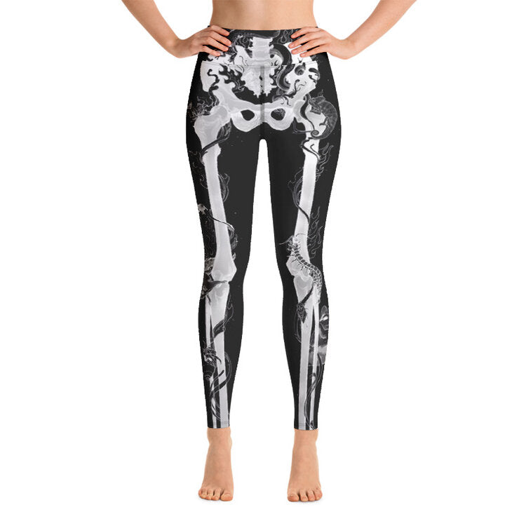 Cadaver Black Yoga Pants