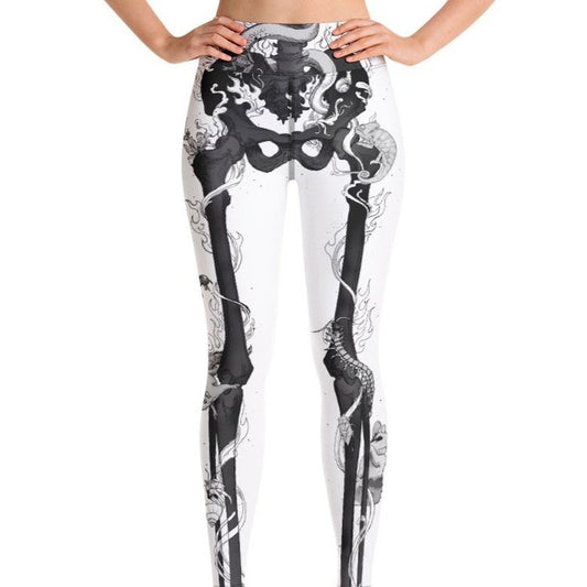 Cadaver White Yoga Pants