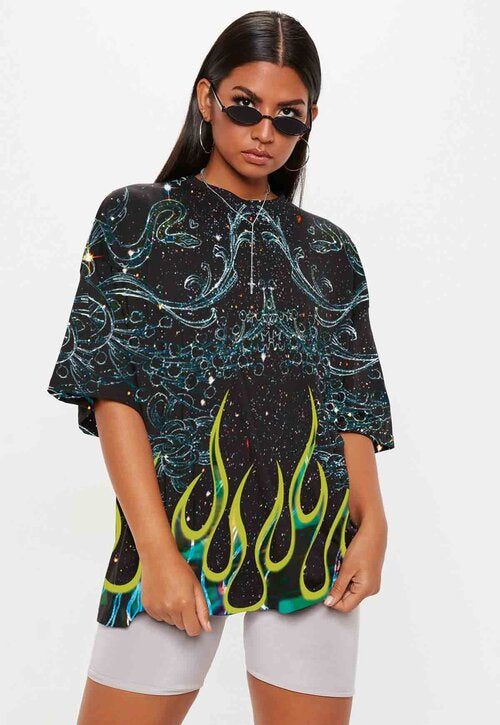 Rococo Flame Unisex Tee Shirt