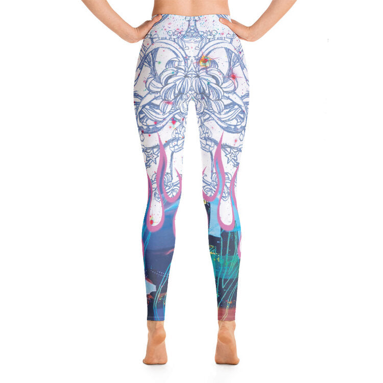 Rococo Flame Yoga pants