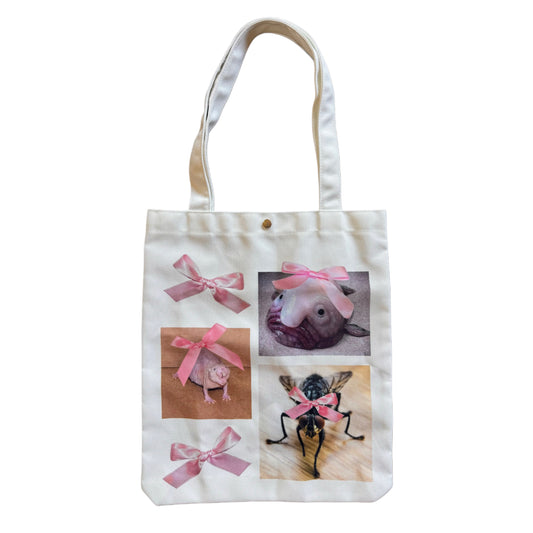 ‘Pretty Ugly Crutters’ Canvas Tote Bag