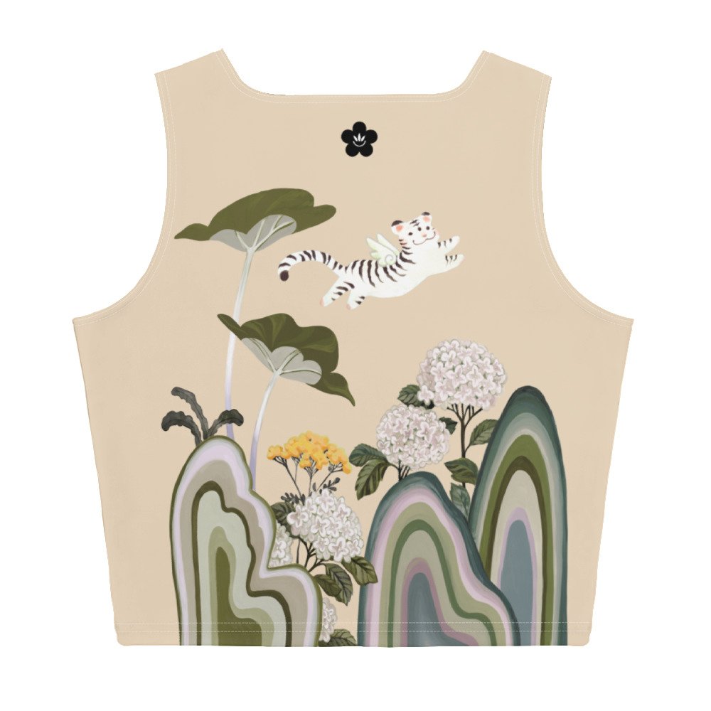 Hydrangea Crop Tank Top