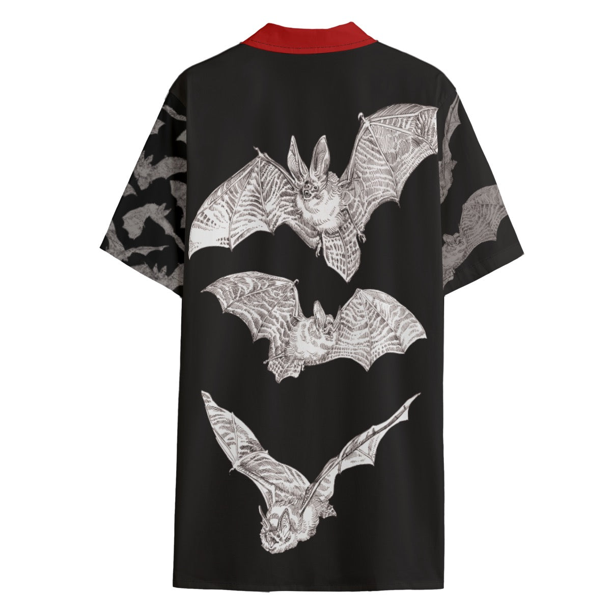 Bat Omen Hawaiian Camp Collar Shirt (Cotton)