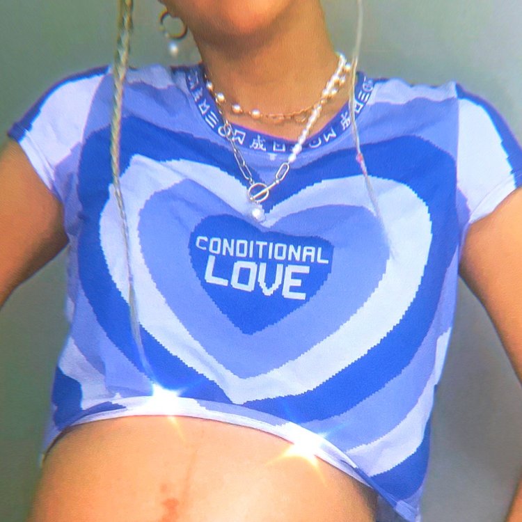 Conditional Love 001 Cropped Tee