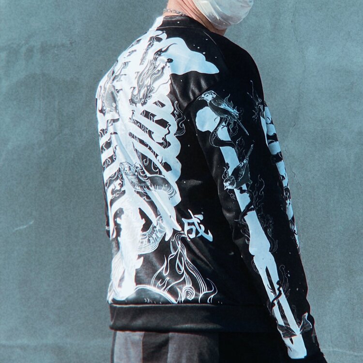 Cadaver Black Unisex Bomber Jacket