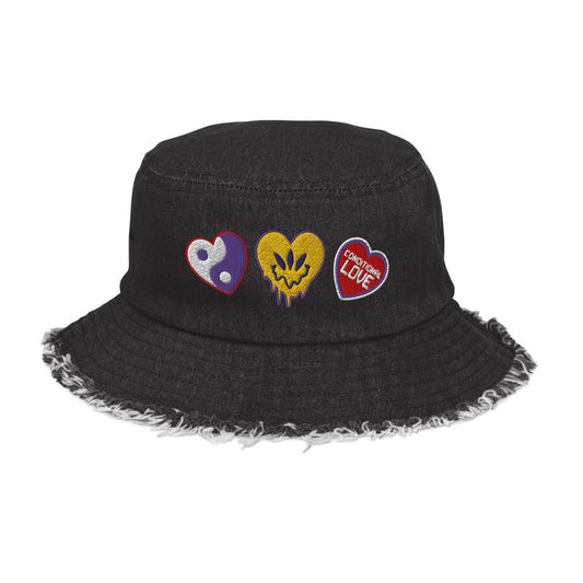 Love X3 Denim Bucket Hat