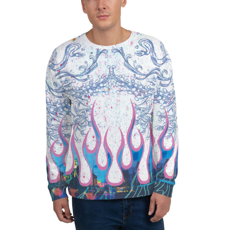 Rococo Flame Unisex Sweatshirt
